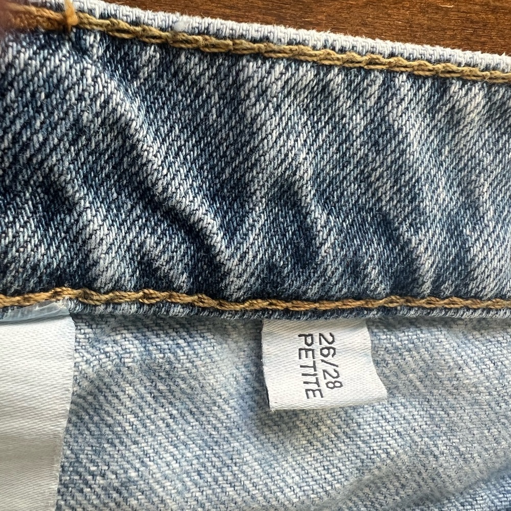 ASOS Petite High Rise Light Blue Jeans - Picture 8 of 9